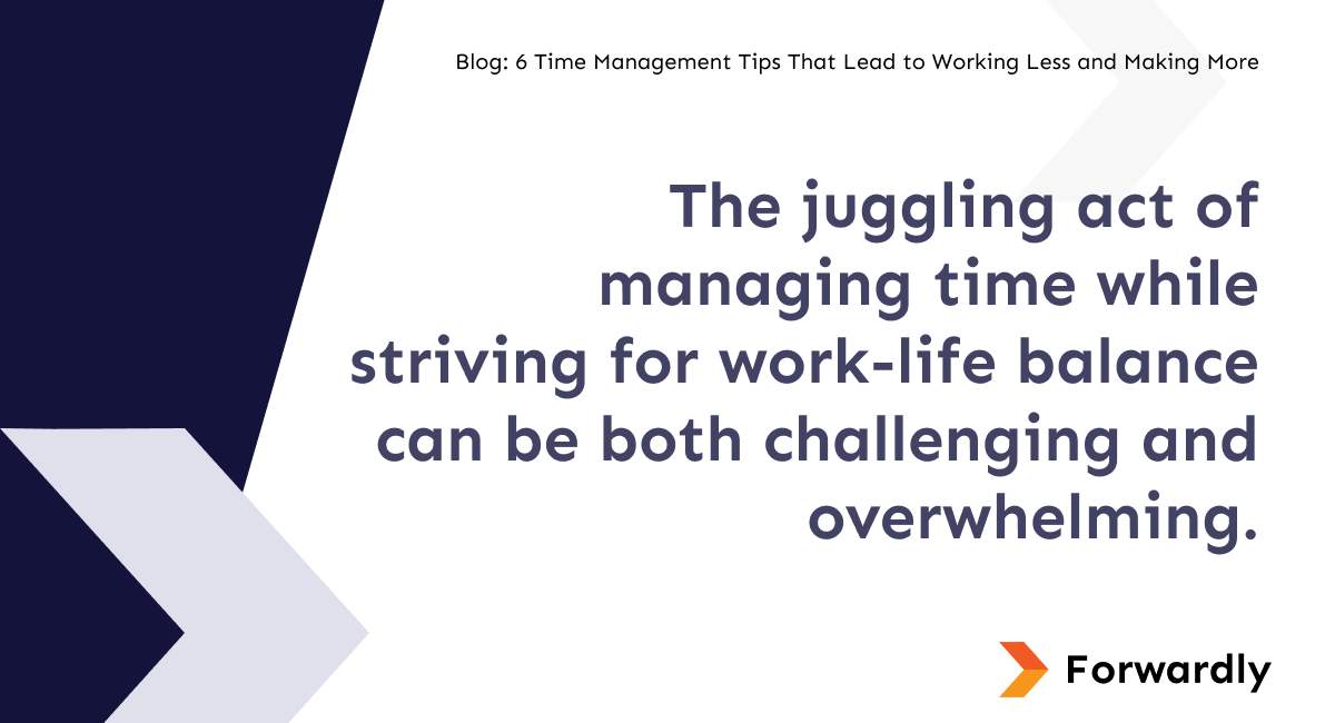 Maintaining work life balance and productivity